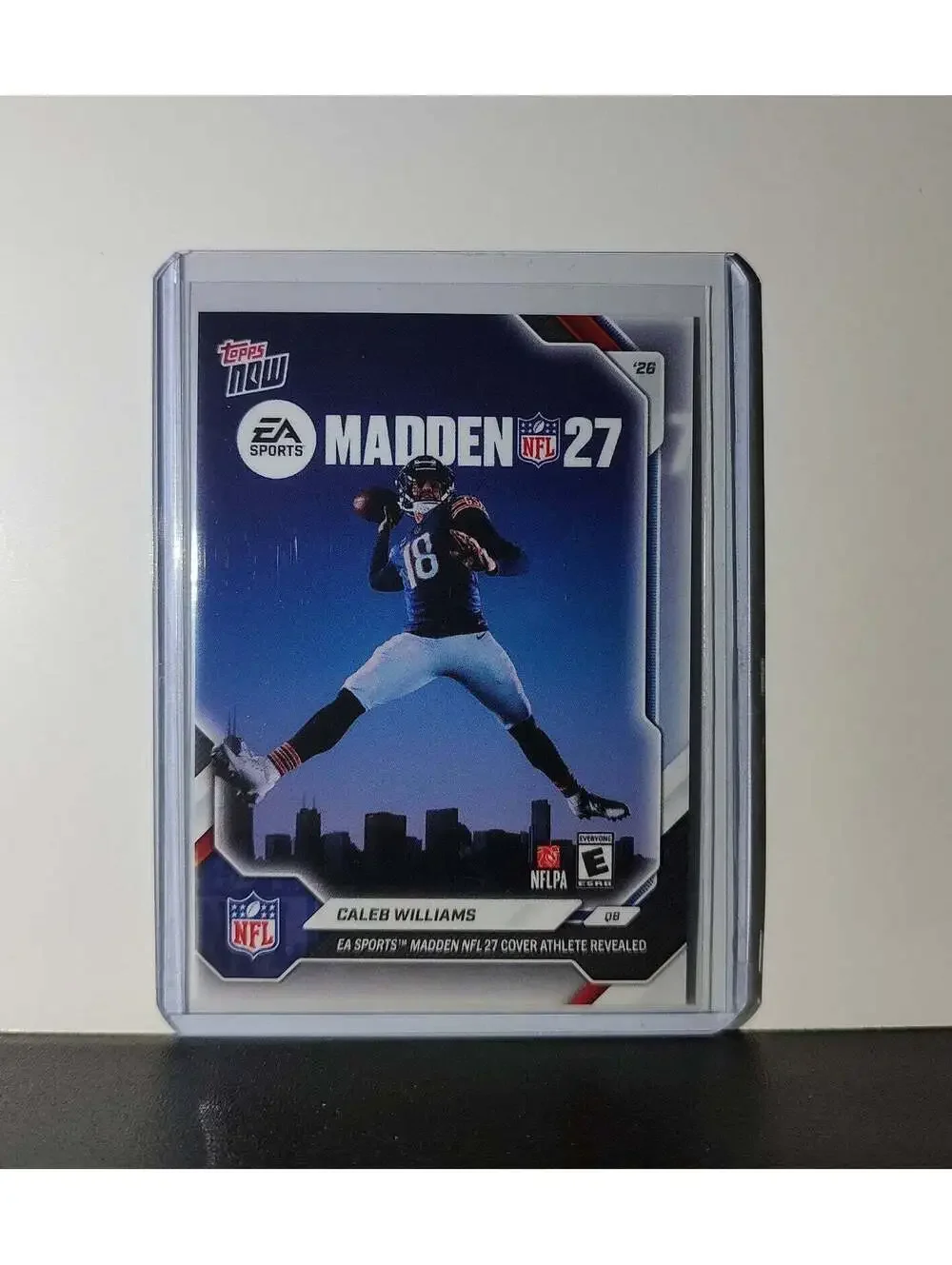 Caleb Williams 2026 Topps Now MADDEN 2027 NFL Cover Card Chicago Bears